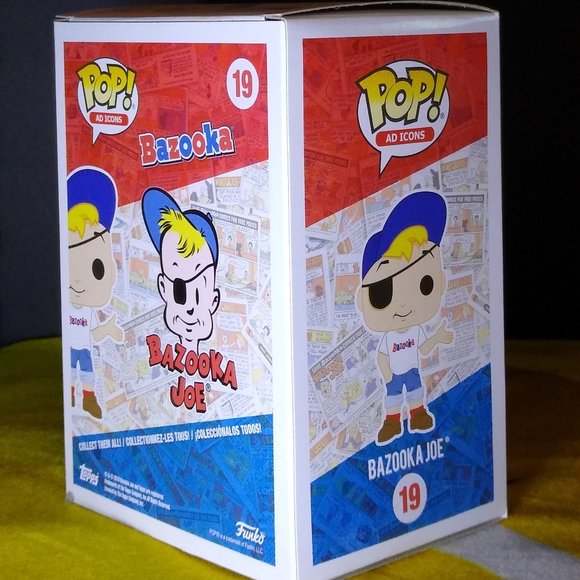 Bazooka Joe Bazooka Bubble Gum Ad Icons Target Exclusive Funko Pop 19 NIB - Picture 2 of 4